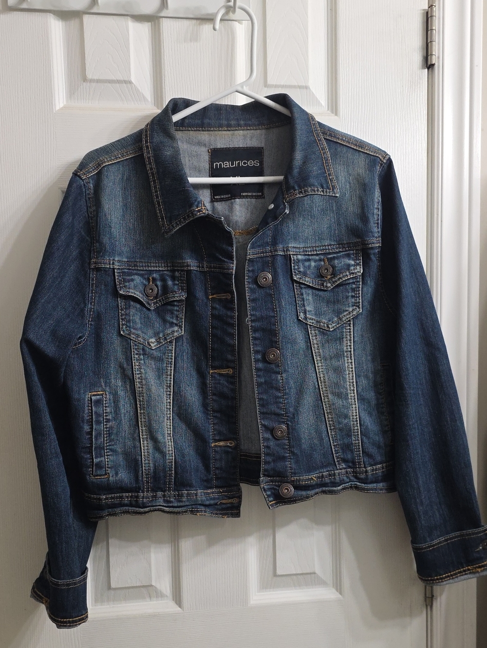 Maurices Classic Dark Wash Denim Jacket - Women's Size XL